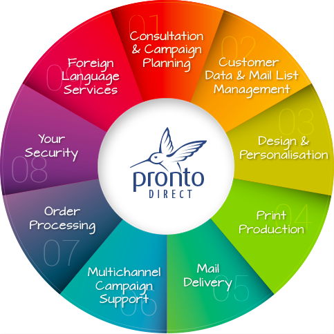 Colourful Services Wheel Chart