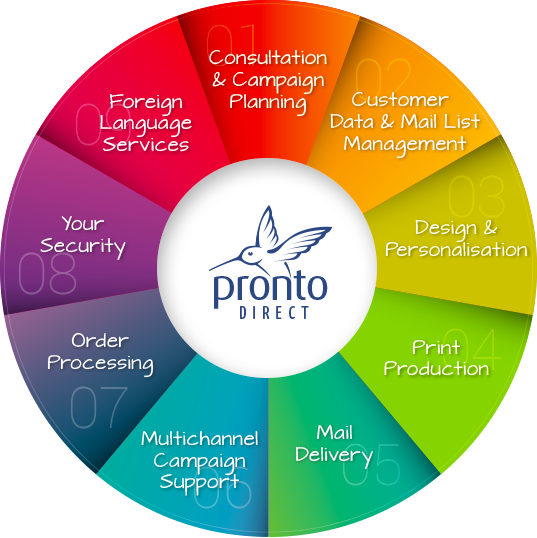 Colourful Services Wheel Chart