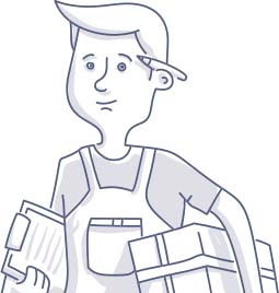 Postman / Delivery Man Doodle